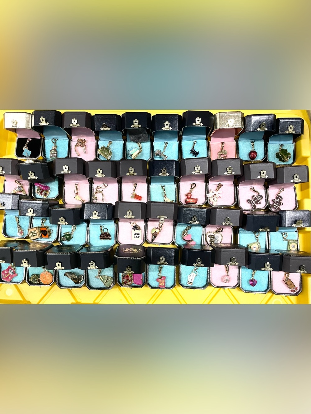 JUICY COUTURE Vintage CHARM LOT 100% ORIGINAL Authentic Y2K Bundle Collection